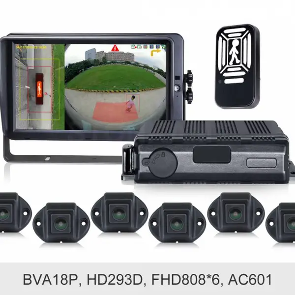 敏视6路1080P车载360全景影像系统 适合各种超长车辆