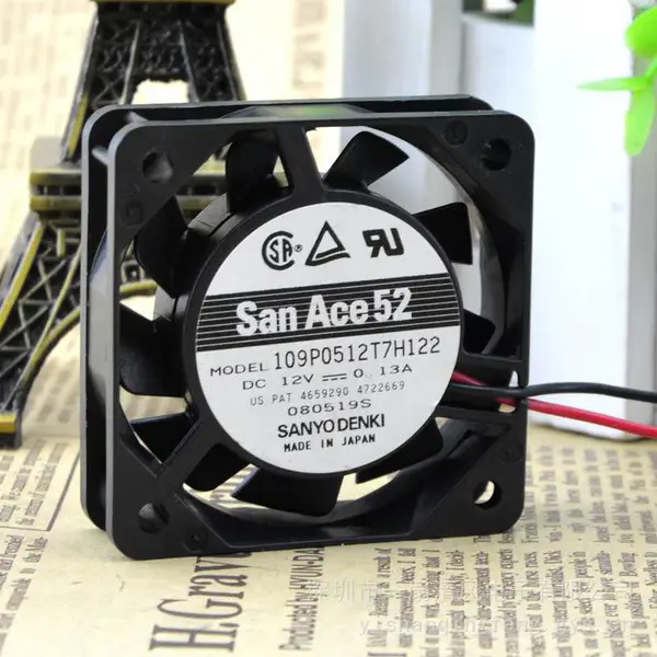 原装日本三洋5cm5015 12v0.13A双滚珠轴承散热风扇109P0512T7H122