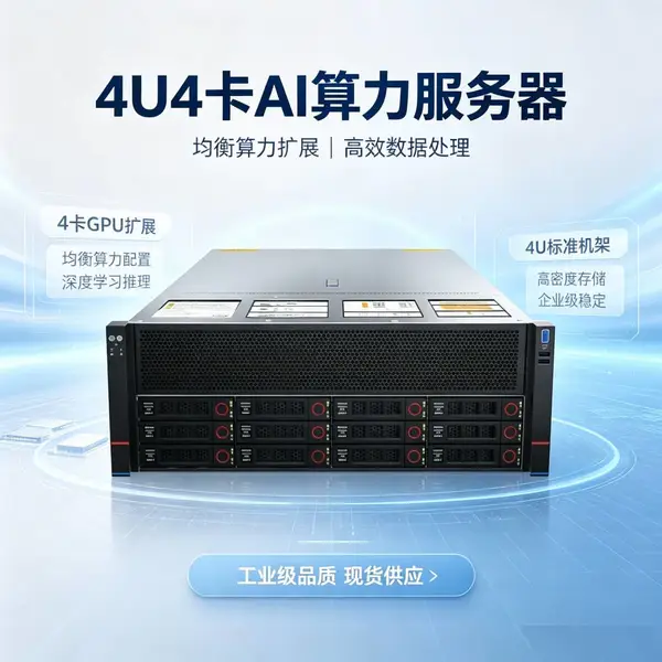 双路至强四卡 GPU 服务器 RTX5090 大模型训练推理