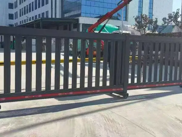 宁波鄞州电动伸缩门 厂区大门不锈钢电动伸缩门定制安装