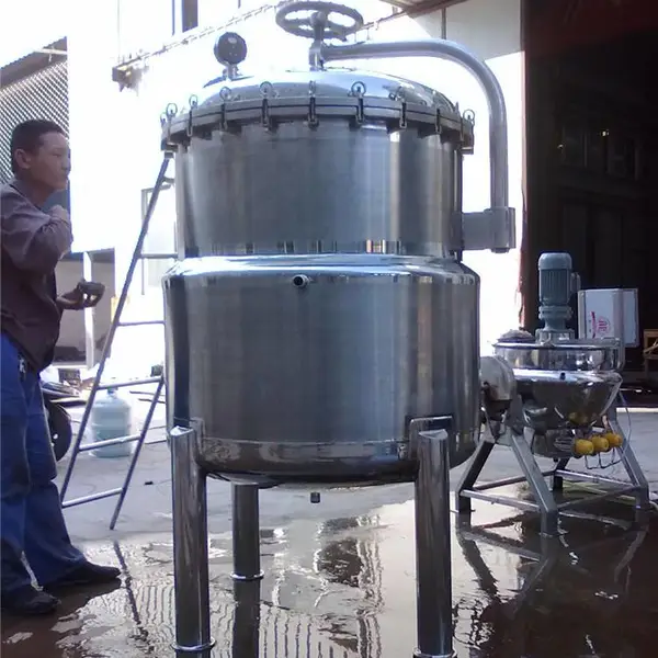 厂家直销国禹不锈钢食品级100L-5000L高压锅 储罐