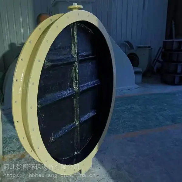 贺翔 耐腐蚀玻璃钢阀门 化工玻璃钢风阀 气动玻璃钢通风蝶阀 厂家