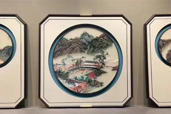 供应重庆苏绣画制作厂家—恒泰60*80刺绣画生产公司型号齐全