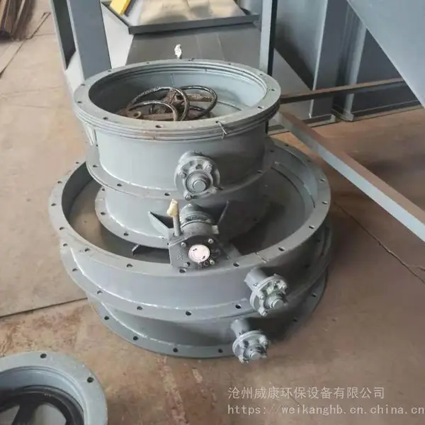 管道调节通风手动涡轮蝶阀 百叶多页气动调风阀不锈钢电动调节阀