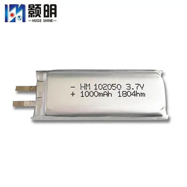 102050电芯 3.7V1000mAh 智能口罩 无线键盘 挂脖风扇 驱蚊灯 聚合物锂离子电池