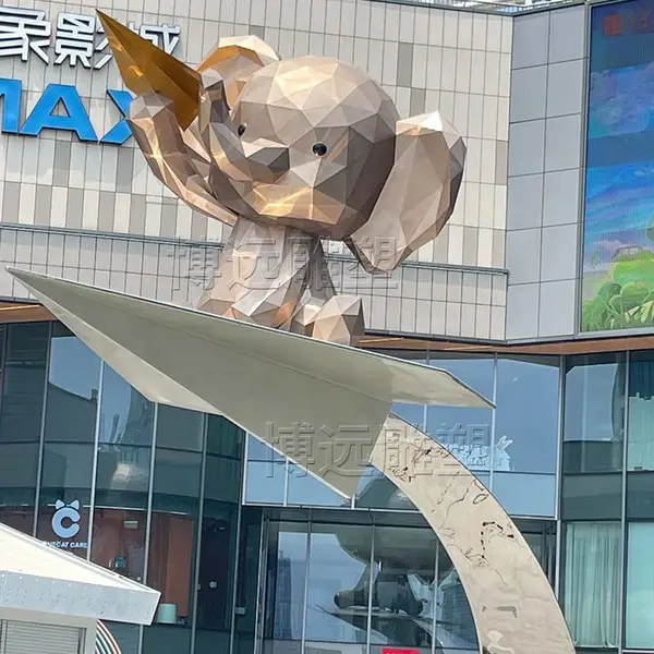 景观大型不锈钢镂空雕塑厂家园林金属景区月亮圆环不锈钢镜面雕塑