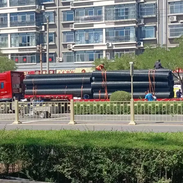 宝 鸡岐 山县HDPE双壁波纹管厂家/PE钢带螺旋增强波纹管
