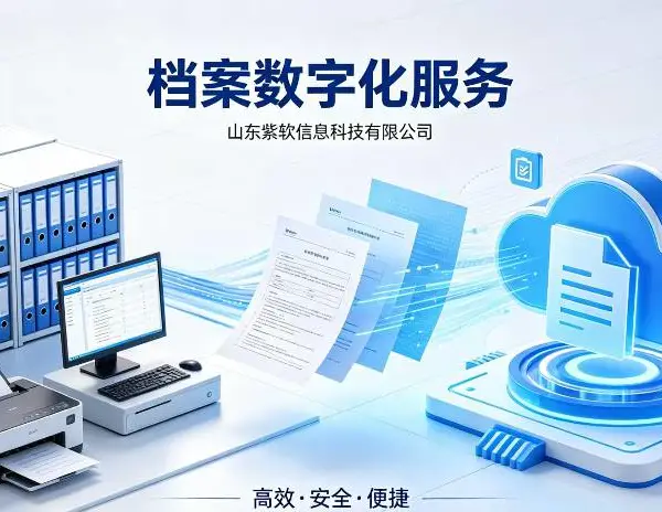 天桥区参考档案整理数字化优势 欢迎来电 山东紫软信息科技供应