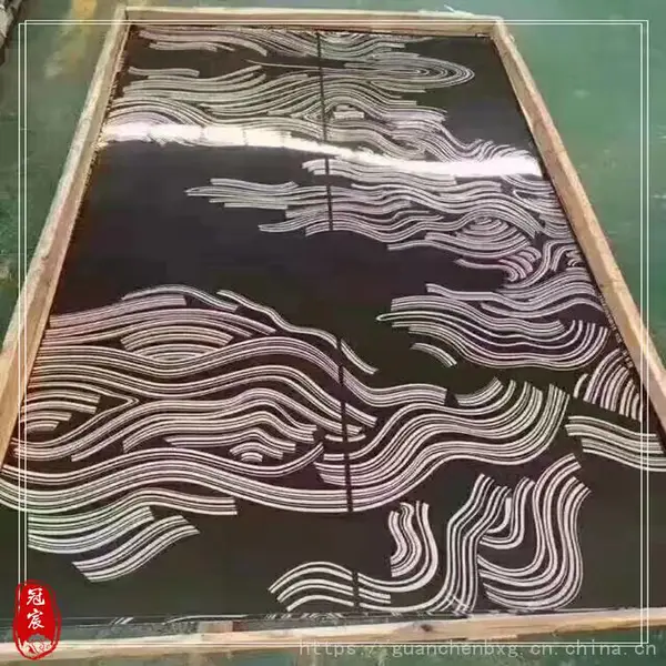不锈钢8K镜面蚀刻线条电视背景墙收边条家具木门镜面蚀刻压条钢板
