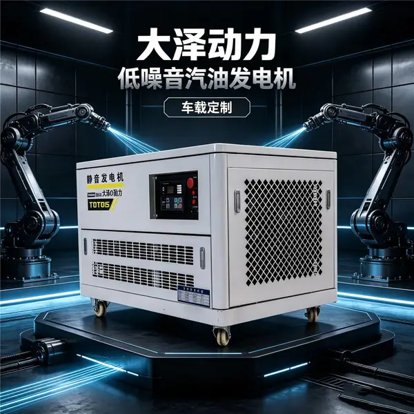 10kw汽油发电机大泽动力干接点启动野外工程