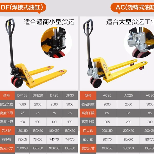 烟台油缸地牛搬运车/车间货物运输地牛叉车