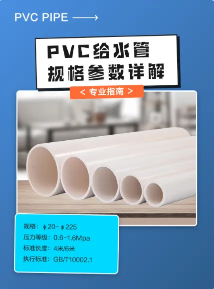 PVC给水管,耐腐通水更耐用 国标壁厚PVC给水管,承压不渗漏