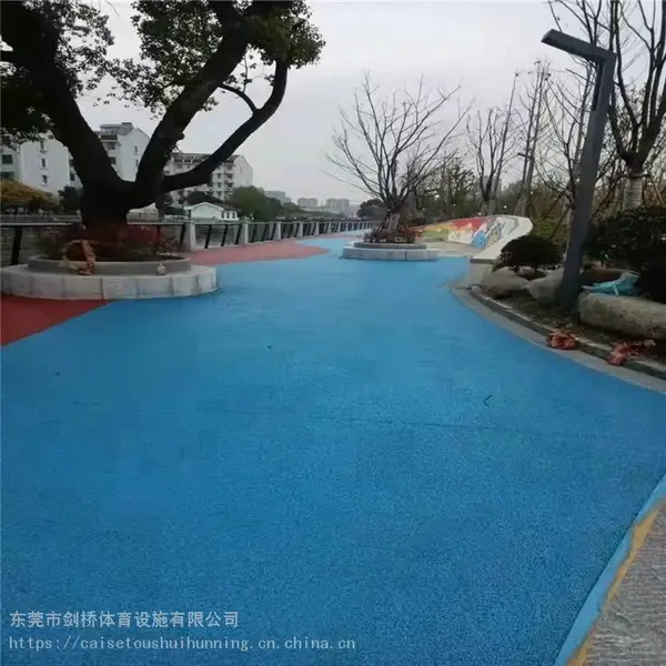 樟树透水混凝土材料透水增强剂 胶结剂 透水地坪施工