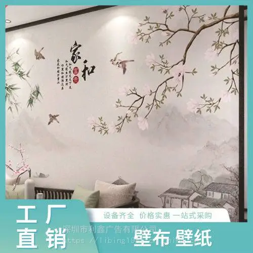 展厅背景布、丝绢布高清喷绘、室内UV喷写真布、油画布亮光艺术布、深圳喷绘工厂