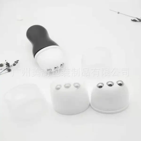 新品化妆品三滚珠按摩瓶 100毫升三滚珠收腰按摩瓶身体乳按摩软管