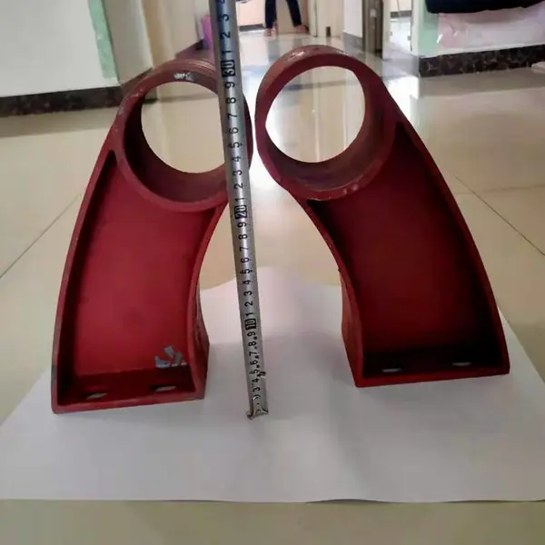 桥梁护栏支架 铸钢铸铁牛角栏杆 防撞墙支撑异形钢板焊接架