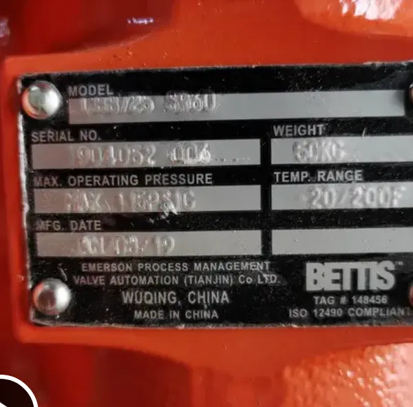 ��Ӧ����ԭ������Bettis ִ�л��� CBB725-SR60-CW�򷧡�����