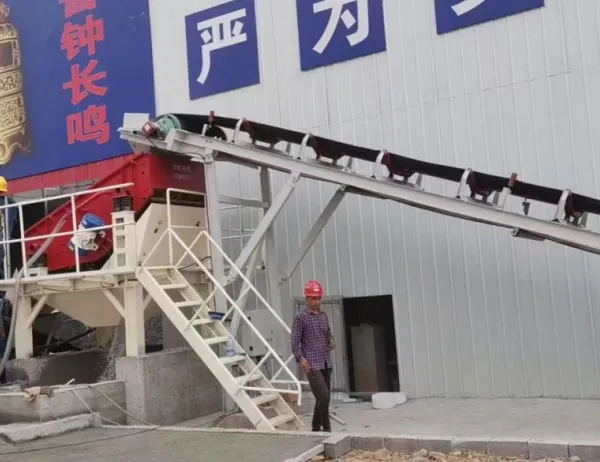商混站在线水洗设备 洗石子设备供应商 森航机械 砂石同洗清洗系统