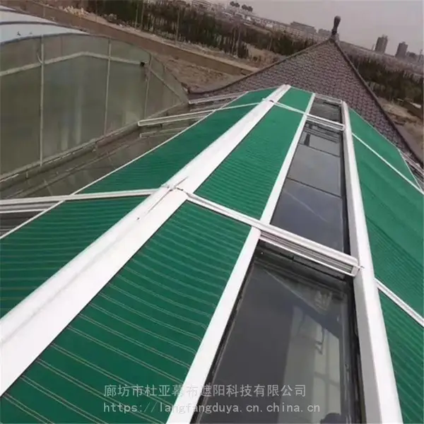 顺义电动天幕棚阳光房遮阳蓬玻璃房隔热顶棚户外防晒伸缩遮雨篷帘