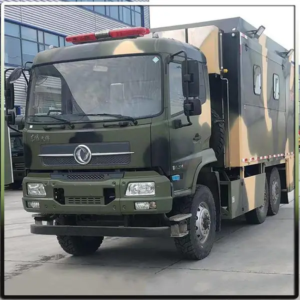 东风天锦六驱越野炊事车全自动大型6×6后勤保障车