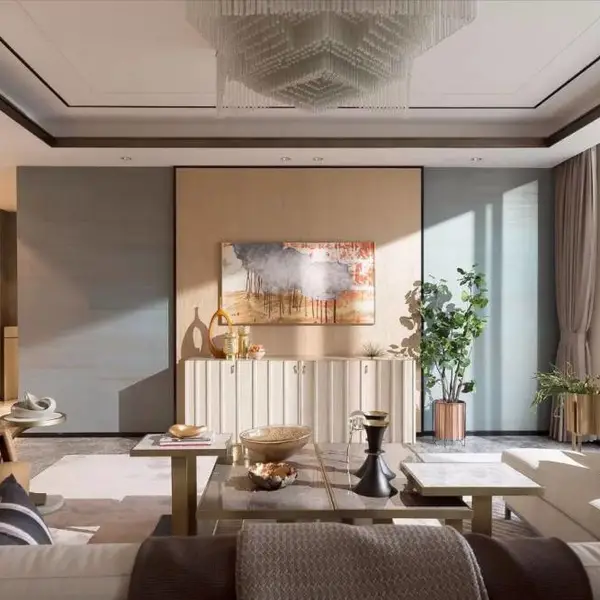 【泰安第五宅装饰】三合御都180平装修完工实景拍摄图片,超美!