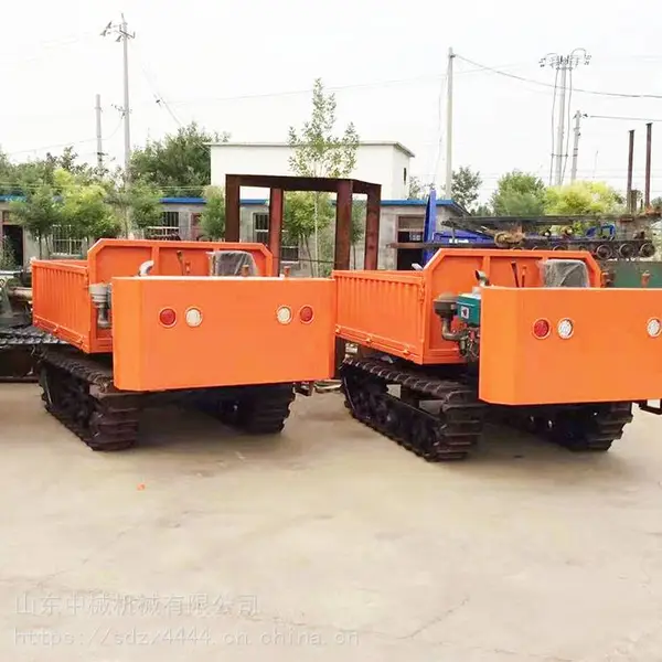 小型山地履带运输车 手扶全地形爬山虎 农用四驱自卸爬山王拖拉机