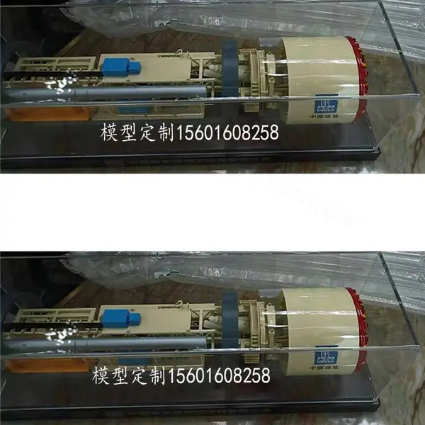 盾构机模型玩具 隧道掘进机金属礼品模型 展示内部零件仿真工艺品