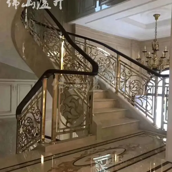 东营焊接无指纹不锈钢装饰护栏 钛金镀色栏杆护栏生产厂家