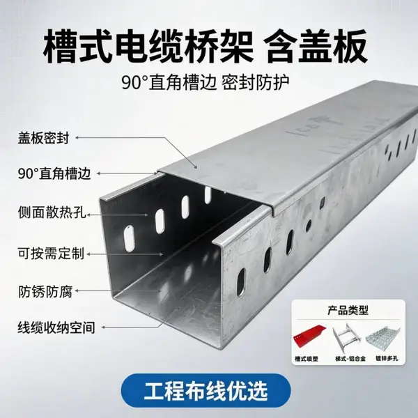 国洲热镀锌桥架,抗盐雾耐腐蚀