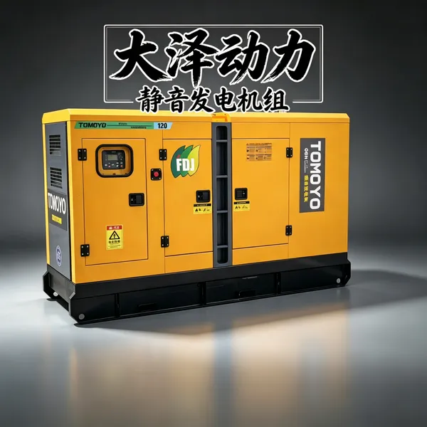 30KW低噪防雨柴油发电机组移动式380V三相停电应急应急电源