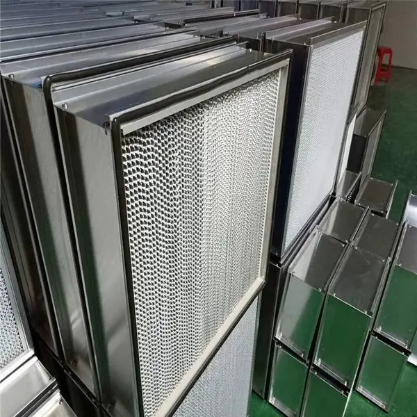 玻纤滤纸高效HS型空气高效过滤器厢式hepa有隔板高效过滤器