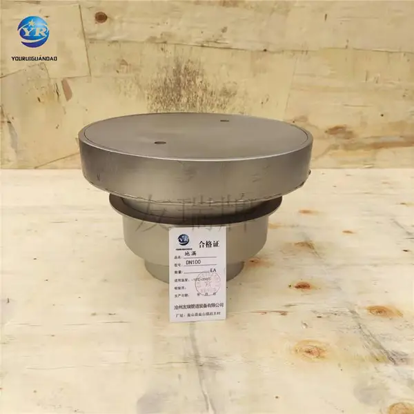 管道排水用直通地漏 碳钢双密闭套管 球墨铸铁 井盖