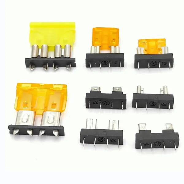 汽车插片保险丝小号连体座 PCB板保险丝座 保险丝夹