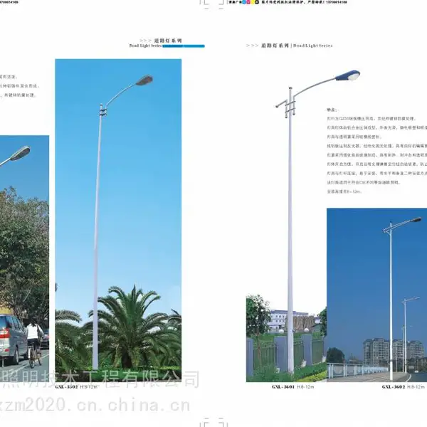 户外球场灯 道路照明灯杆 led光源 节能光源订制