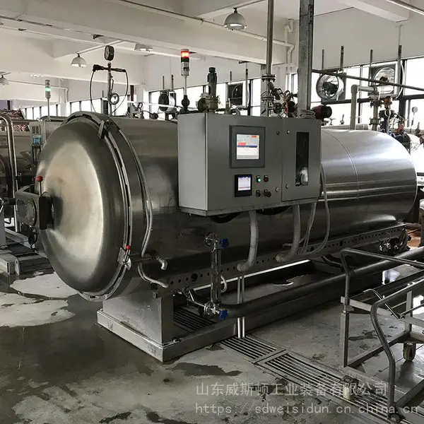 小型灭菌锅 咸鸭蛋高温蒸煮锅 卧式鸭蛋杀菌锅 蒸汽高温杀菌釜