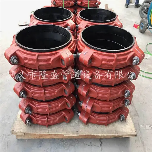 厂家直销卡箍式柔性伸缩接头,可拆卸传力接头,压盖式伸缩接头