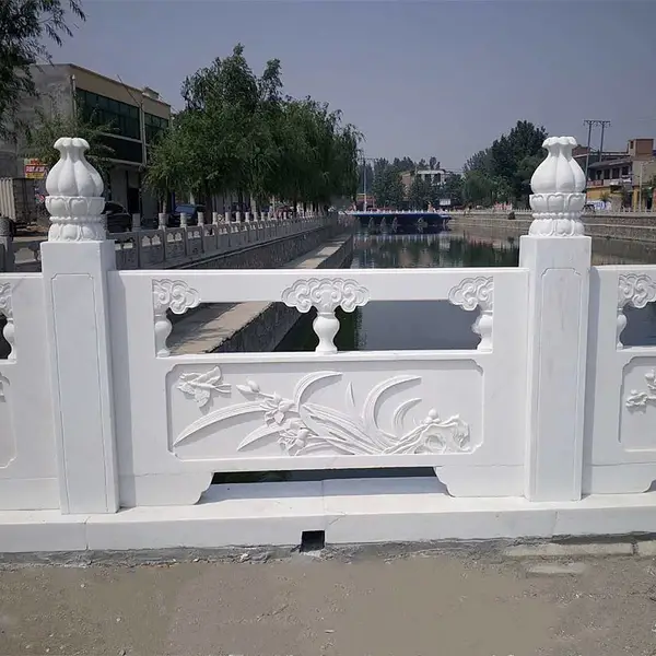 供应供应汉白玉桥栏杆,汉白玉旗台栏杆,玉石桥栏杆,雪花白栏杆