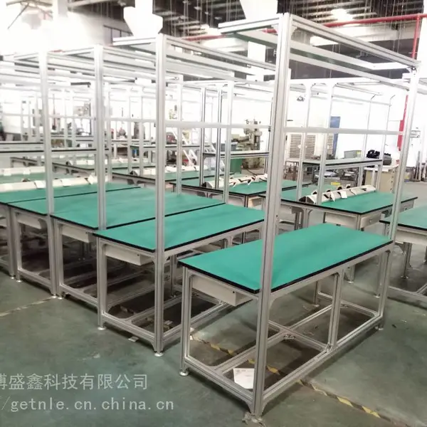 铝型材工作台-工厂车间升降定制加工DIY带抽屉-工作台价格