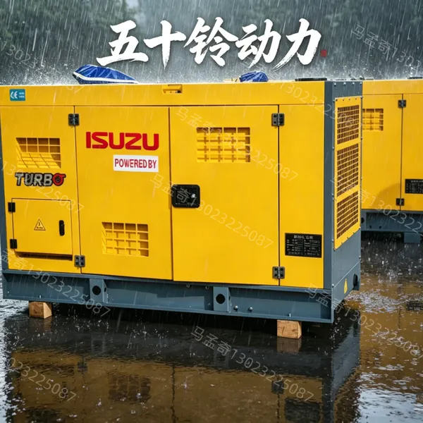 柴油发电机8KW开架式五十铃家用备用电源
