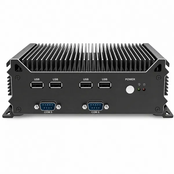 三网6串口工控机酷睿i5-1135g7微型电脑j6412工业pc直流12-24v宽压rs485 Intel 网卡6usb