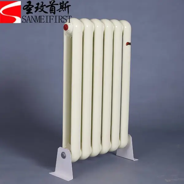 定制钢制椭圆管圆头散热器GZTS-0.85/X-1.0钢二柱暖气片