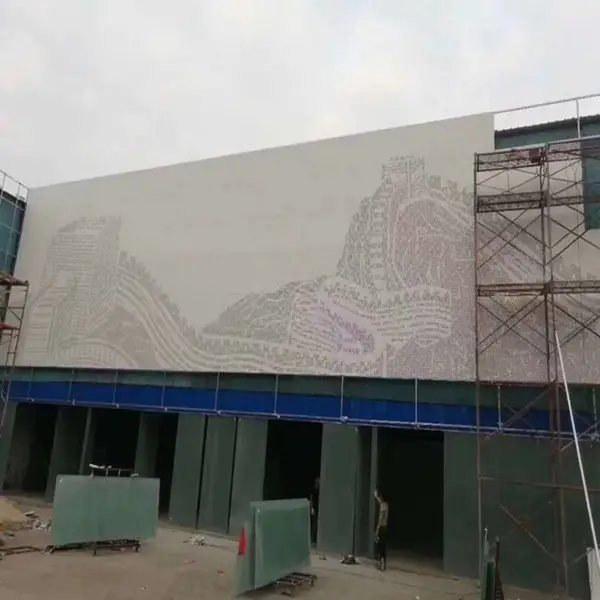 艺术冲孔铝单板又叫穿孔铝单板_欧百建材