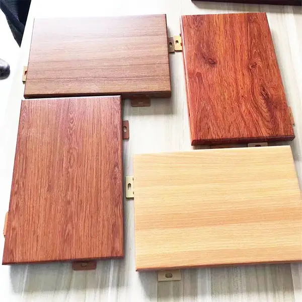 欧镁品牌装饰优质铝单板 木纹颜色仿真铝天花 纹理清晰
