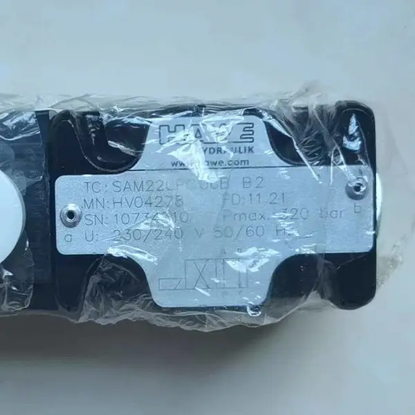 HAWE 电磁阀 SAM220PC06B B2 HUBA 吸附剂 550.955S072421