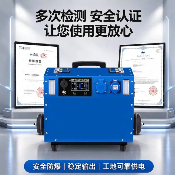 工地工程应急用380V储能电瓶 大容量便携户外移动电源 摆摊房车大功率厂家直销