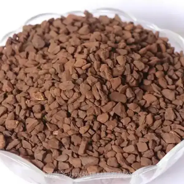 简阳 污水处理用锰沙鹅卵石滤料 色泽光鲜 多规格可选 常年供应大小皆有
