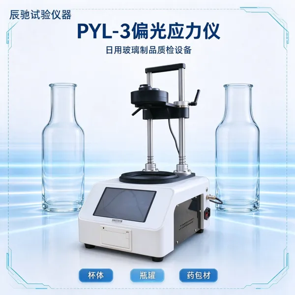 玻璃杯制品厂质检设备选型 偏光应力仪 辰驰PYL-3