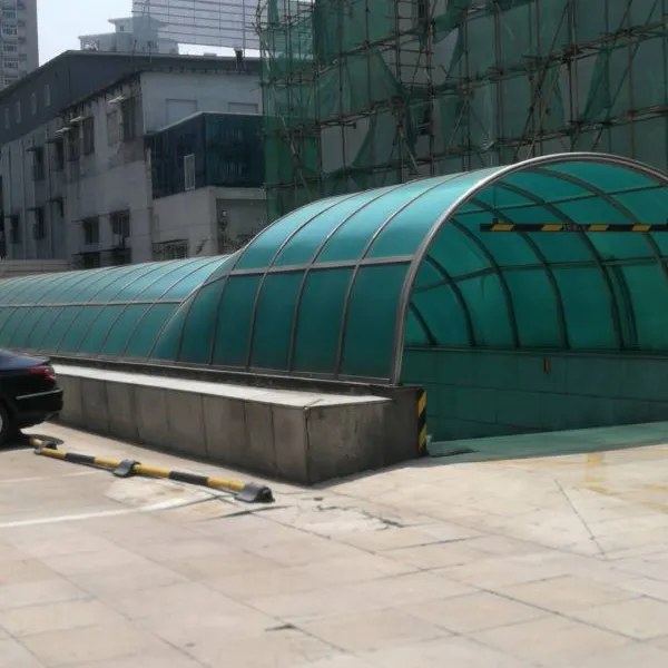 玻璃顶雨棚搭建,阳光棚,阳光板搭建车棚,自行车棚