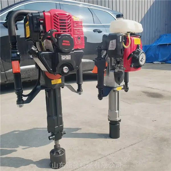 建筑打桩机地基打桩机 手持式汽油二冲程植桩机防汛打桩机