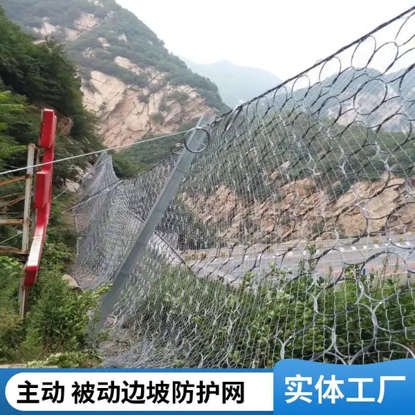 包塑主动防护网 山体兜落石网 RXI-200型被动防护网